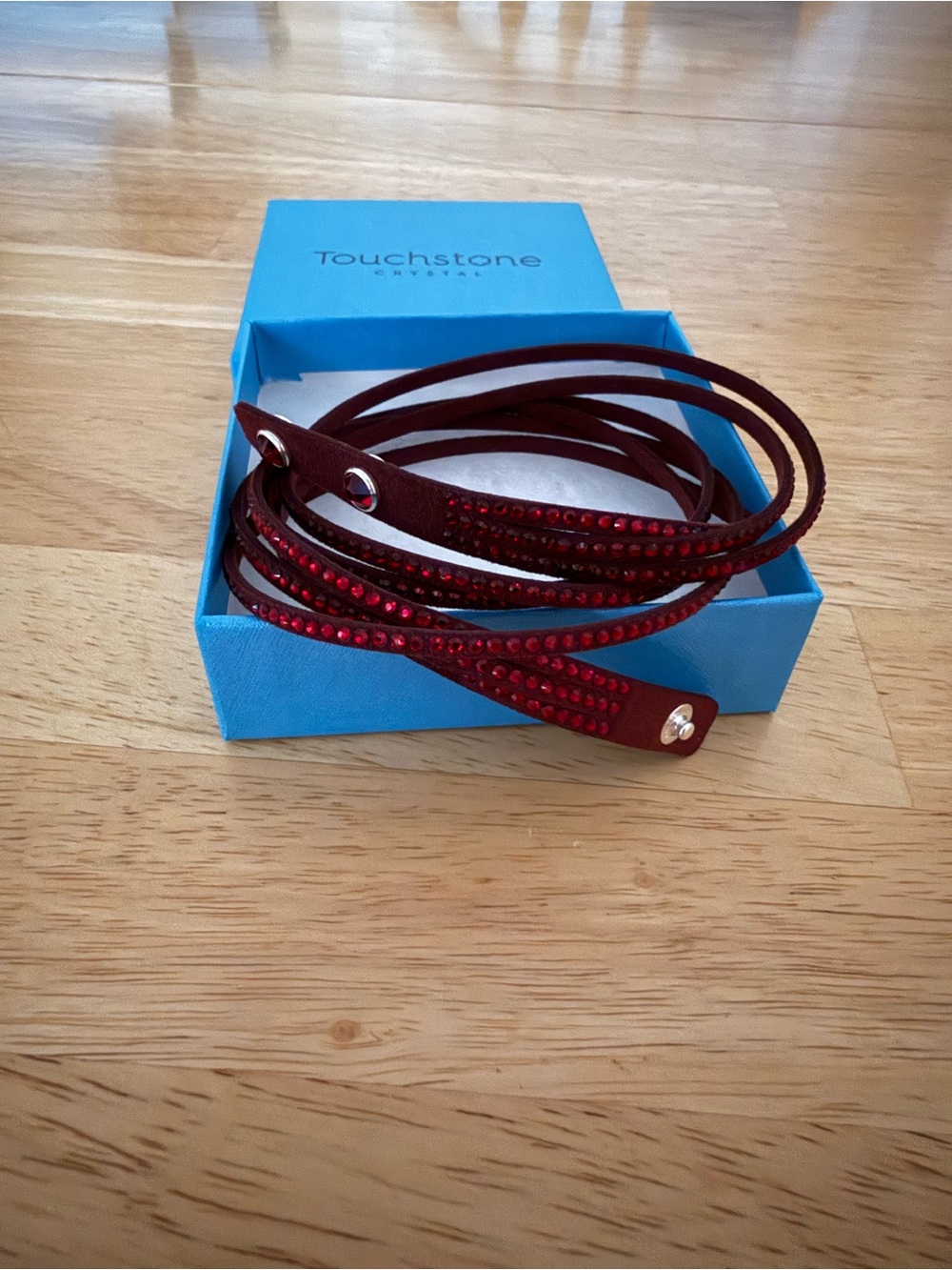 Touchstone Crystal Wrap - Star Bracelet, Siam Color (Dark Red) - BNIB